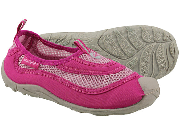 Pink Girls Slip On Water Shoes Girls Pink Swim Shoes (Younger 10